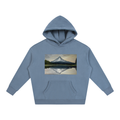 Original Mountain Oil Painting Fleeced Hoodie