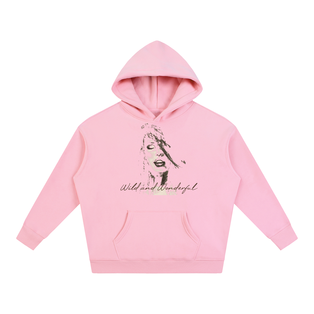 Original Woman Charcoal Sketch Fleeced Hoodie