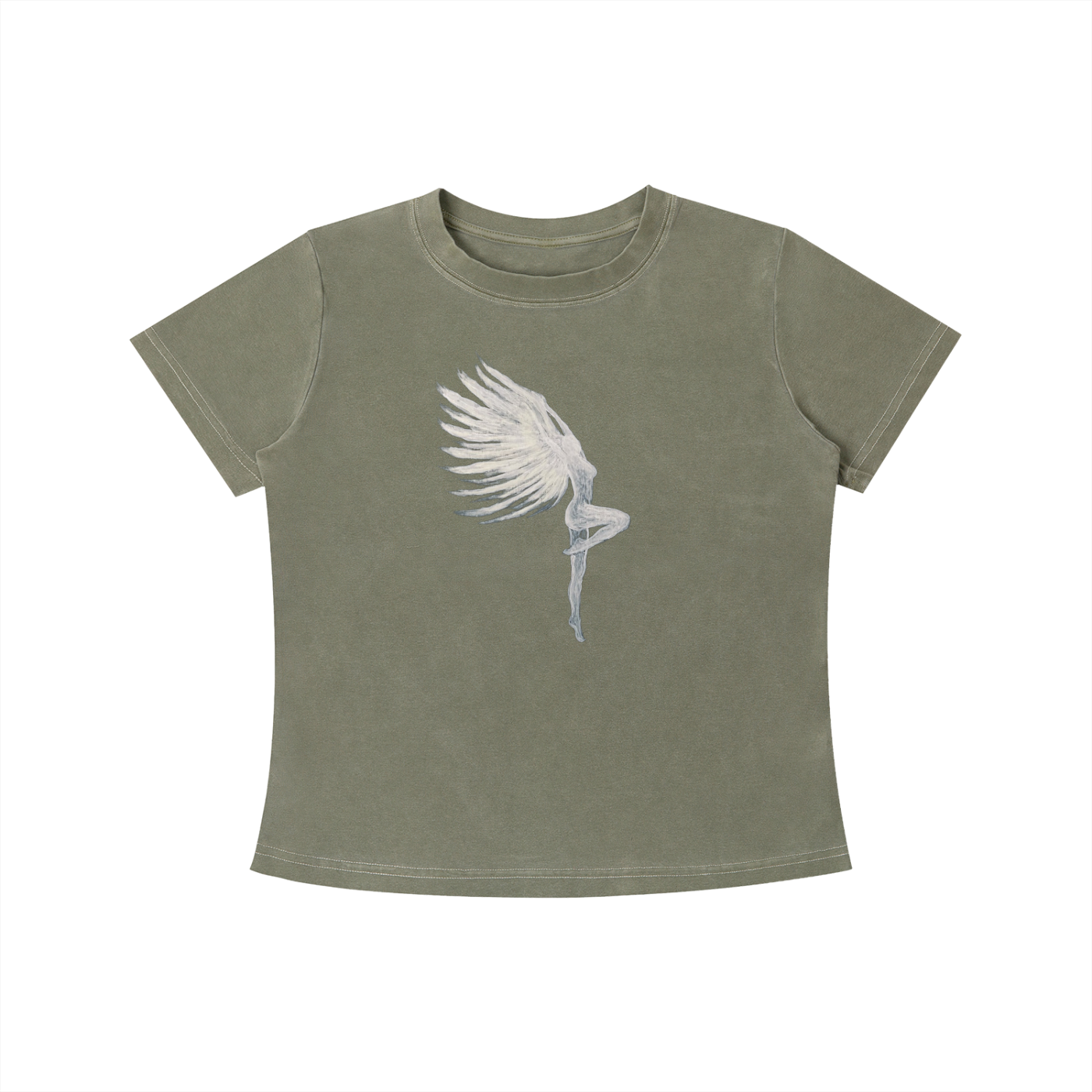 OC Angel Painting Wash Slim Fit T-shirt