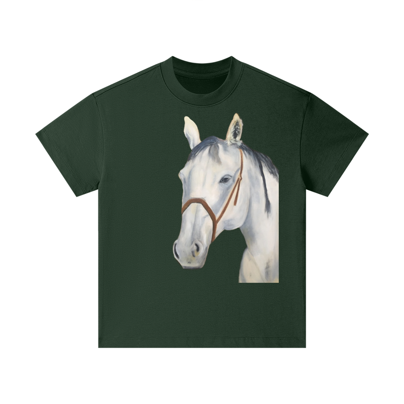 Original Horse Painting Cotton Kids' T-Shirt