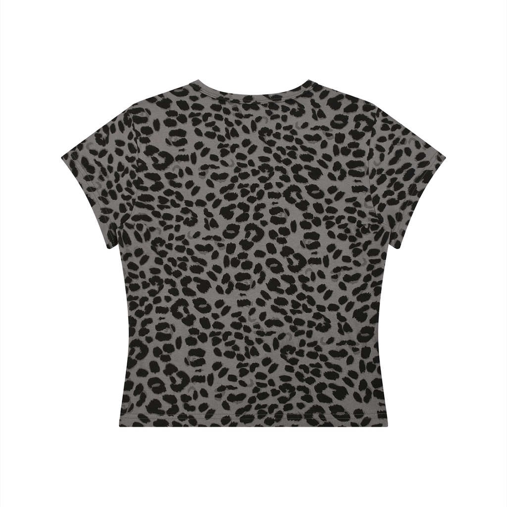 Original WV Painting Women’s Leopard Print Crop T-Shirt