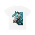 Original horse painting Kid's Crewneck Short Sleeve T-Shirt