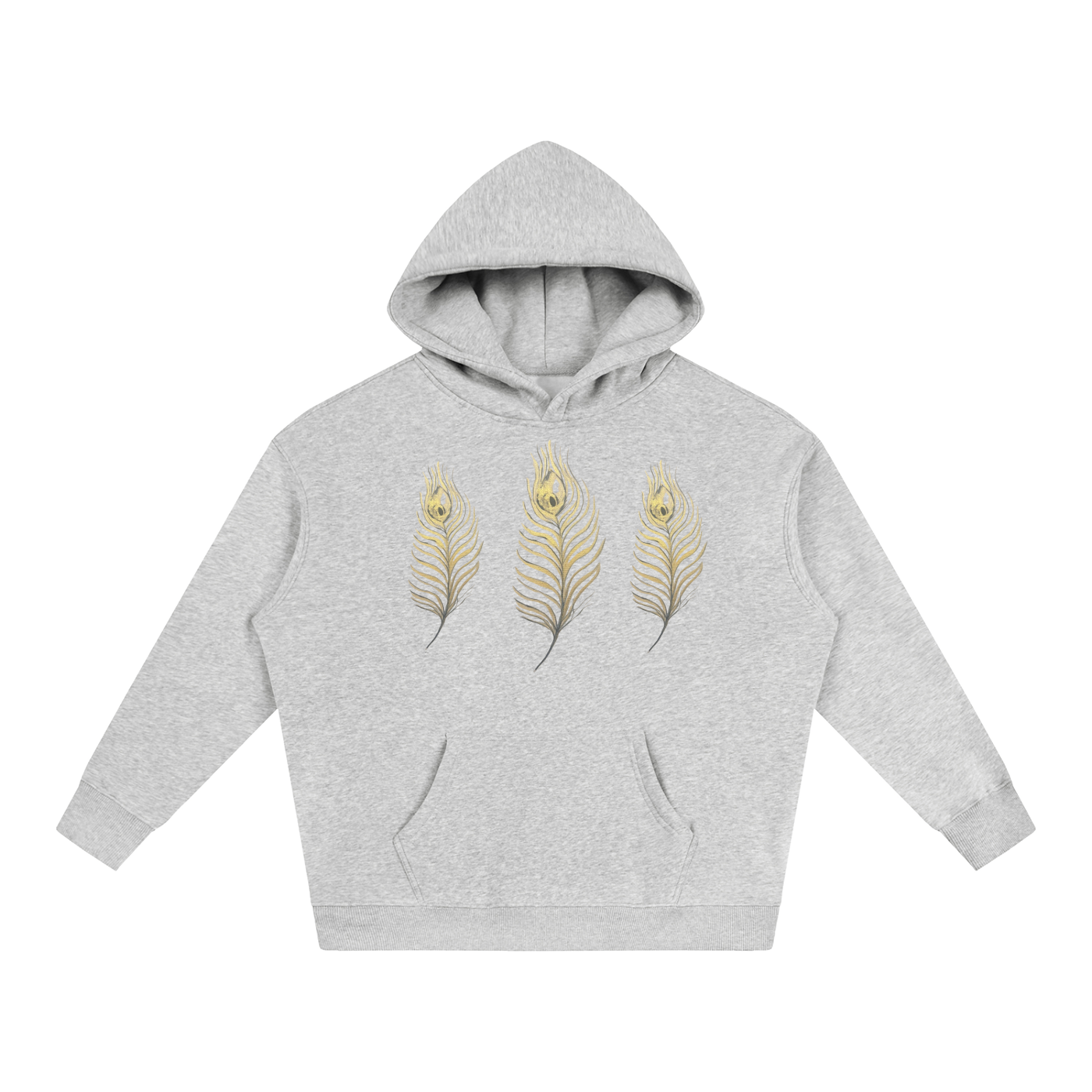 Feather Oversize Fleeced Hoodie
