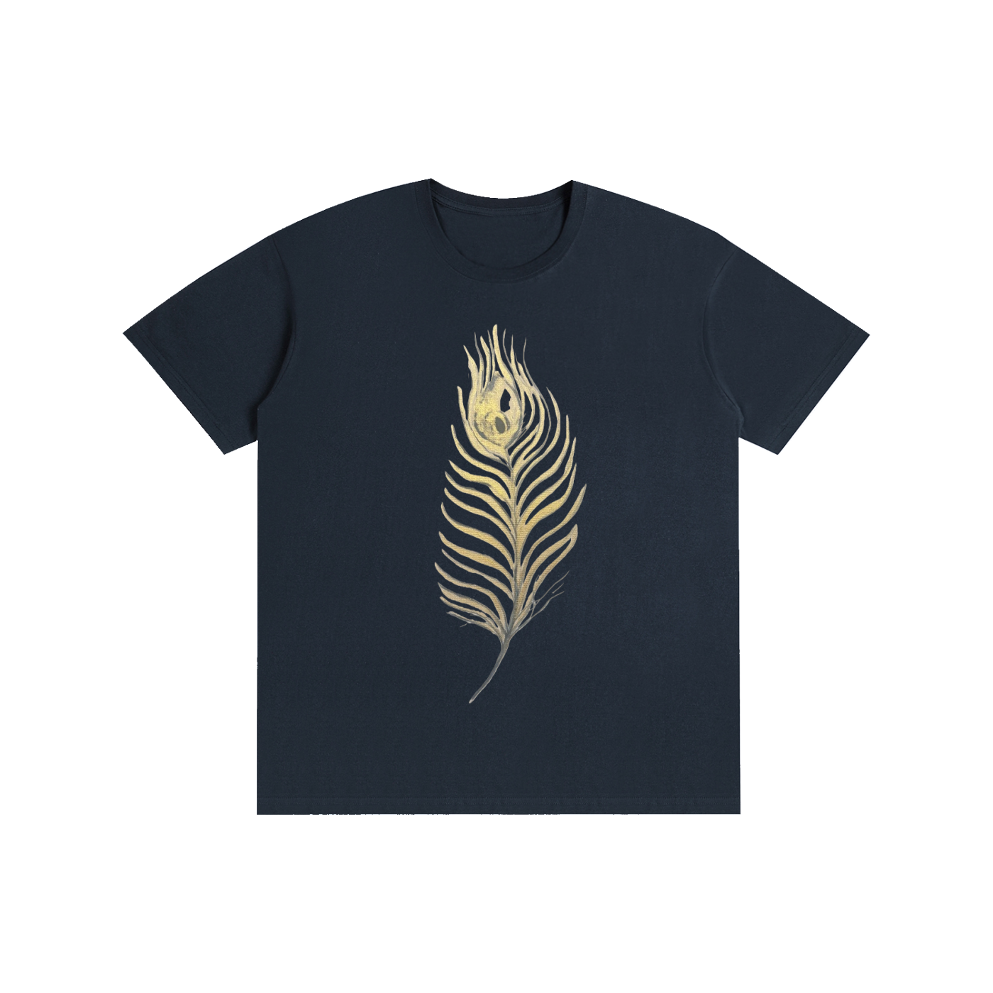 Original Peacock Feather Cotton Unisex T-Shirt