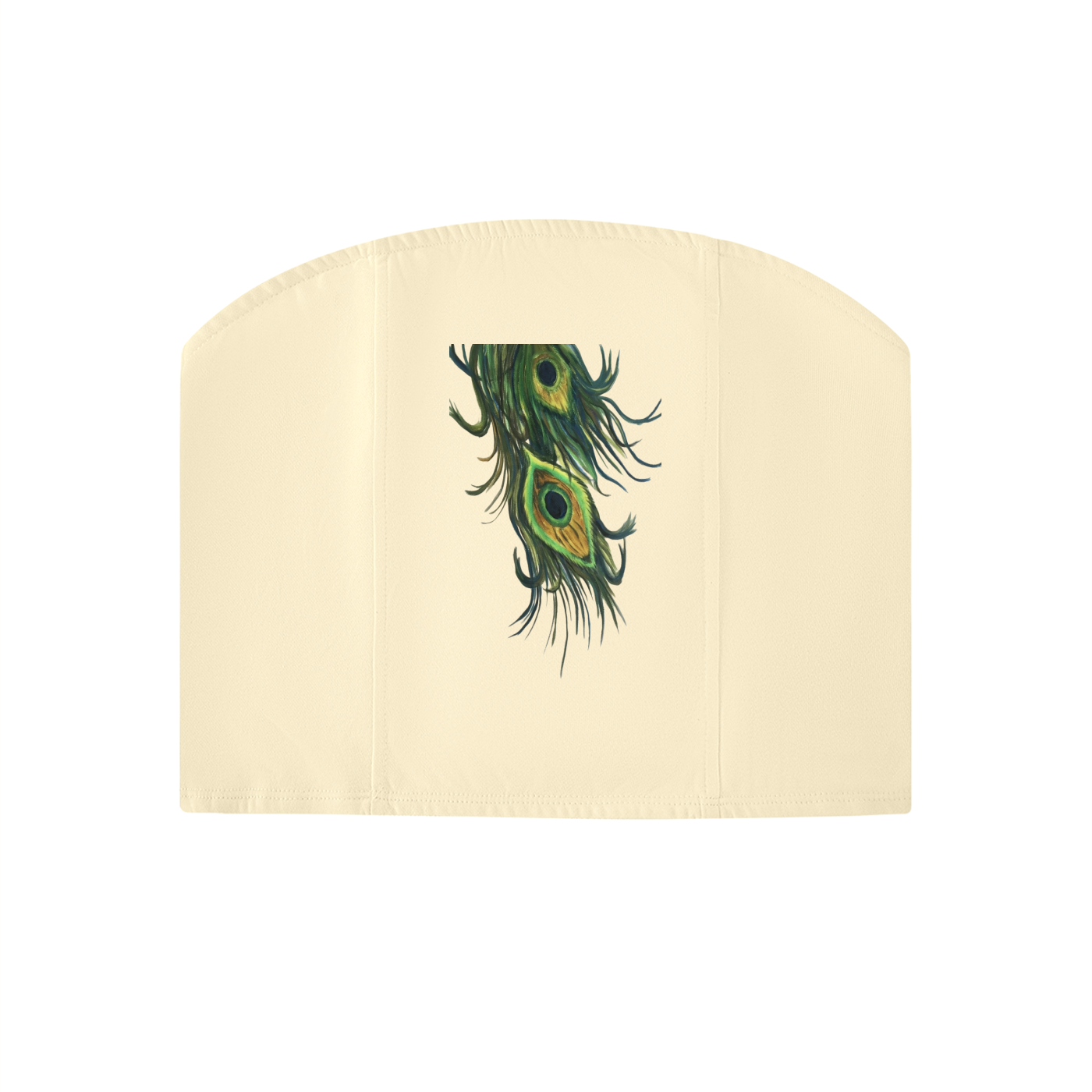 Original Peacock Feather Women's  Cropped Tube Top