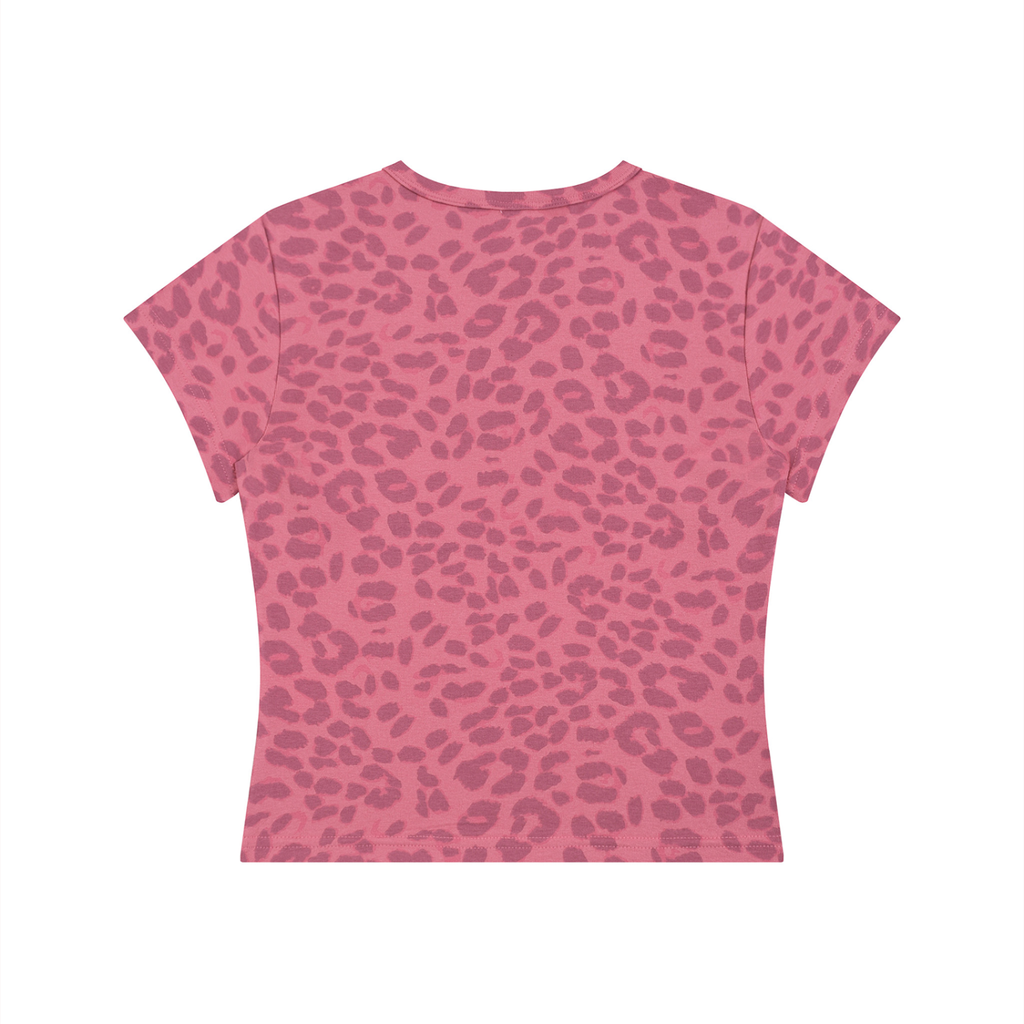 Original WV Painting Women’s Leopard Print Crop T-Shirt