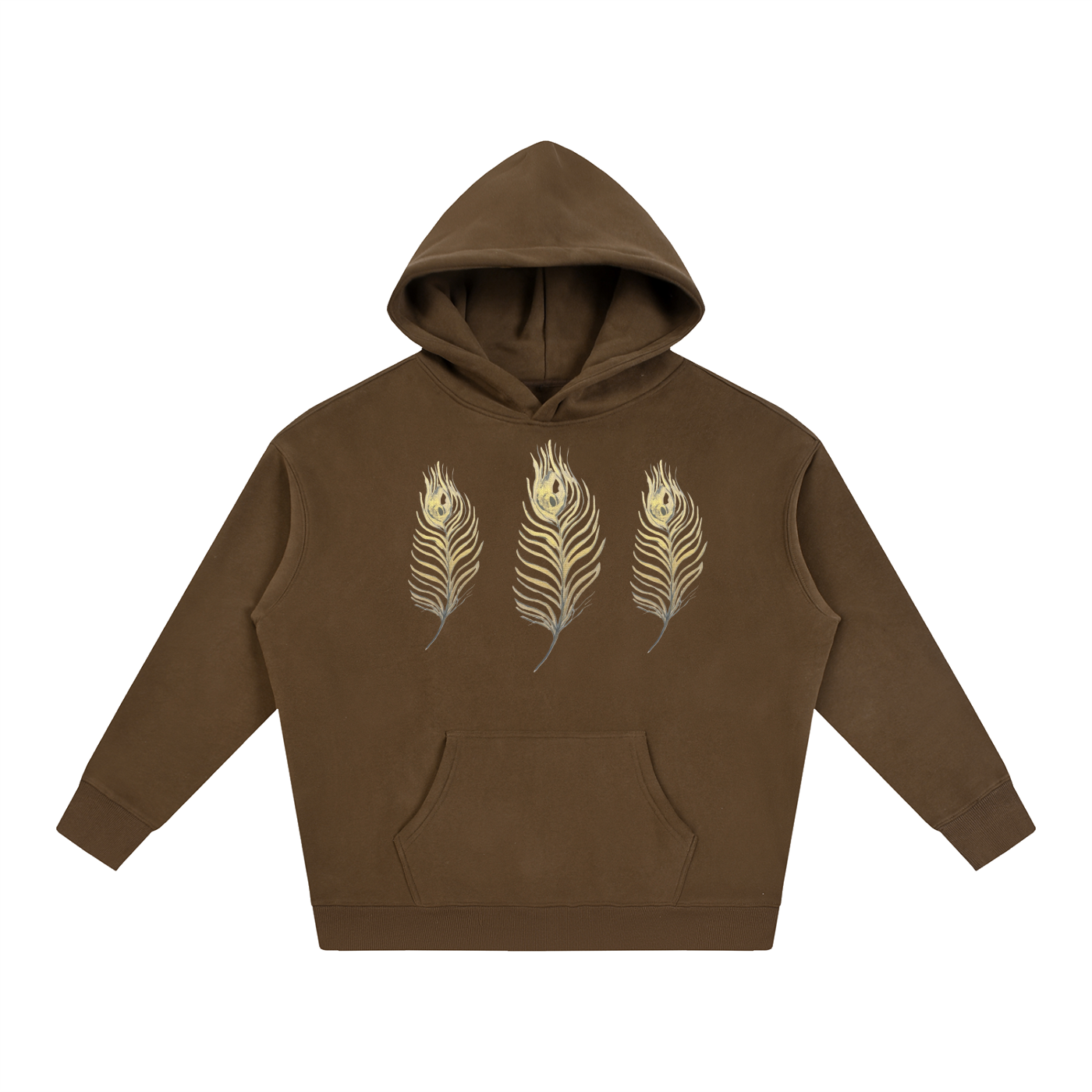 Feather Oversize Fleeced Hoodie