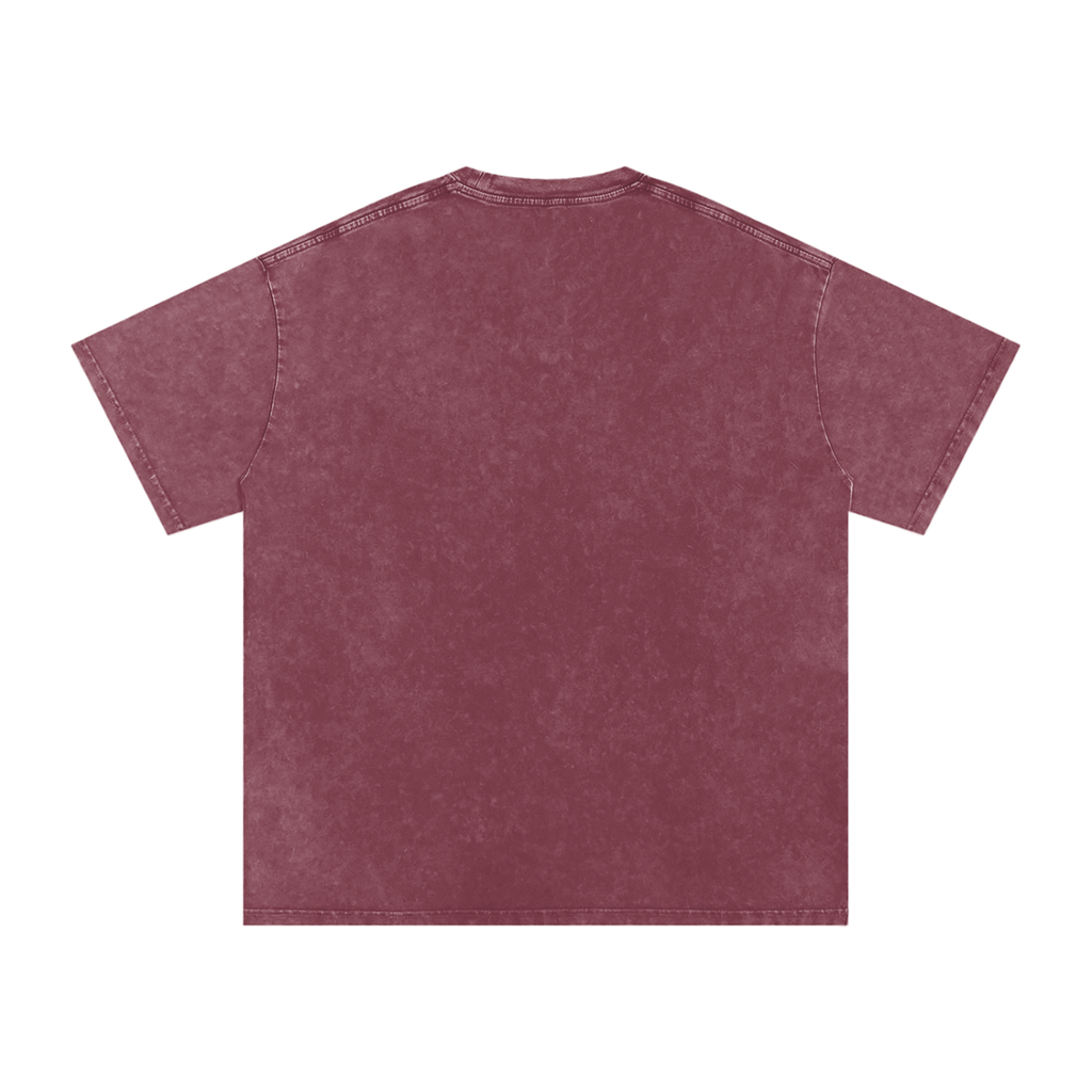 Original Watercolor Woman Snow Washed Cotton T-Shirt