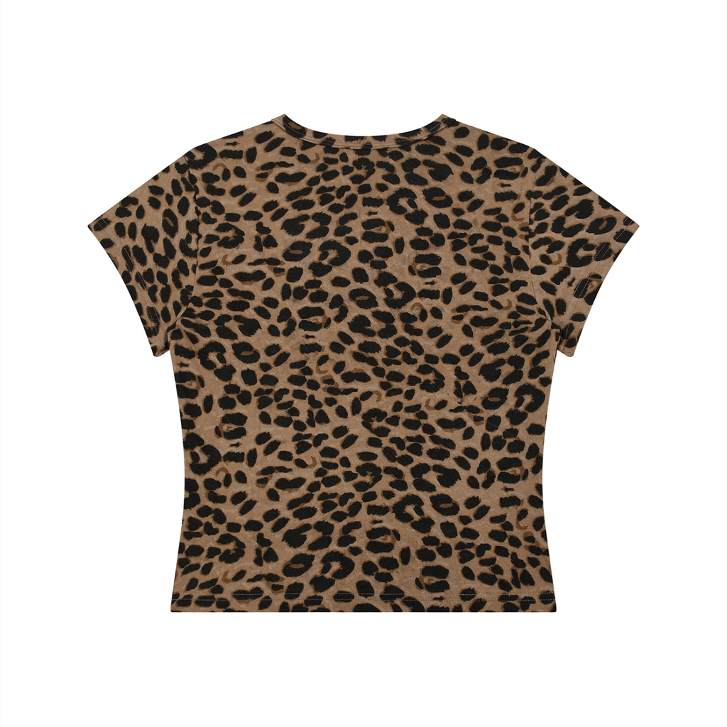 Original WV Painting Women’s Leopard Print Crop T-Shirt