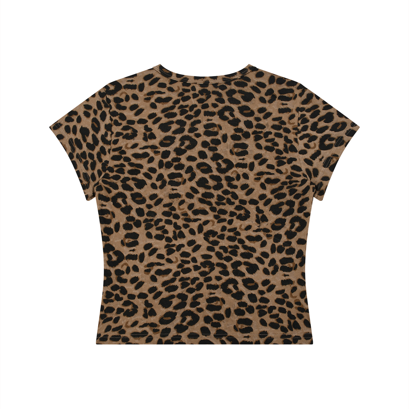 Original WV Painting Women’s Leopard Print Crop T-Shirt
