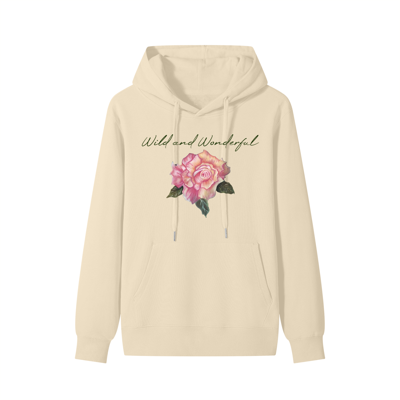 Original Rose Painting Classic Cotton Hoodie