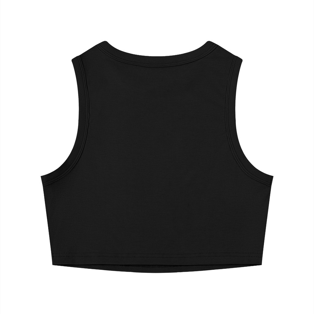 Original Butterfly Painting Women's Crop Tank Top