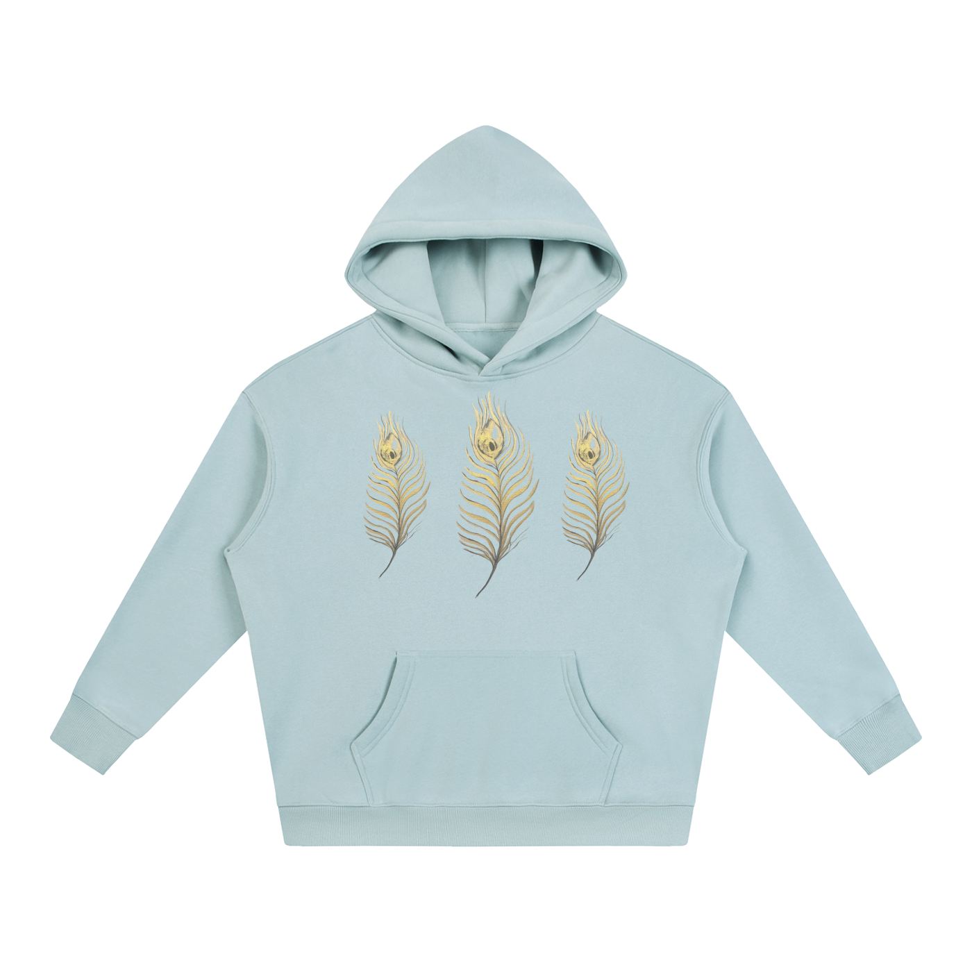 Feather Oversize Fleeced Hoodie