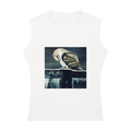 Original owl painting Women's Crewneck Tank Top