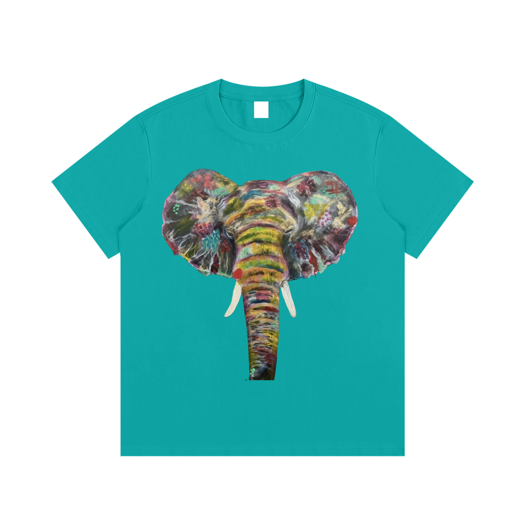 Original painted Elephant Essential Cotton T-Shirt