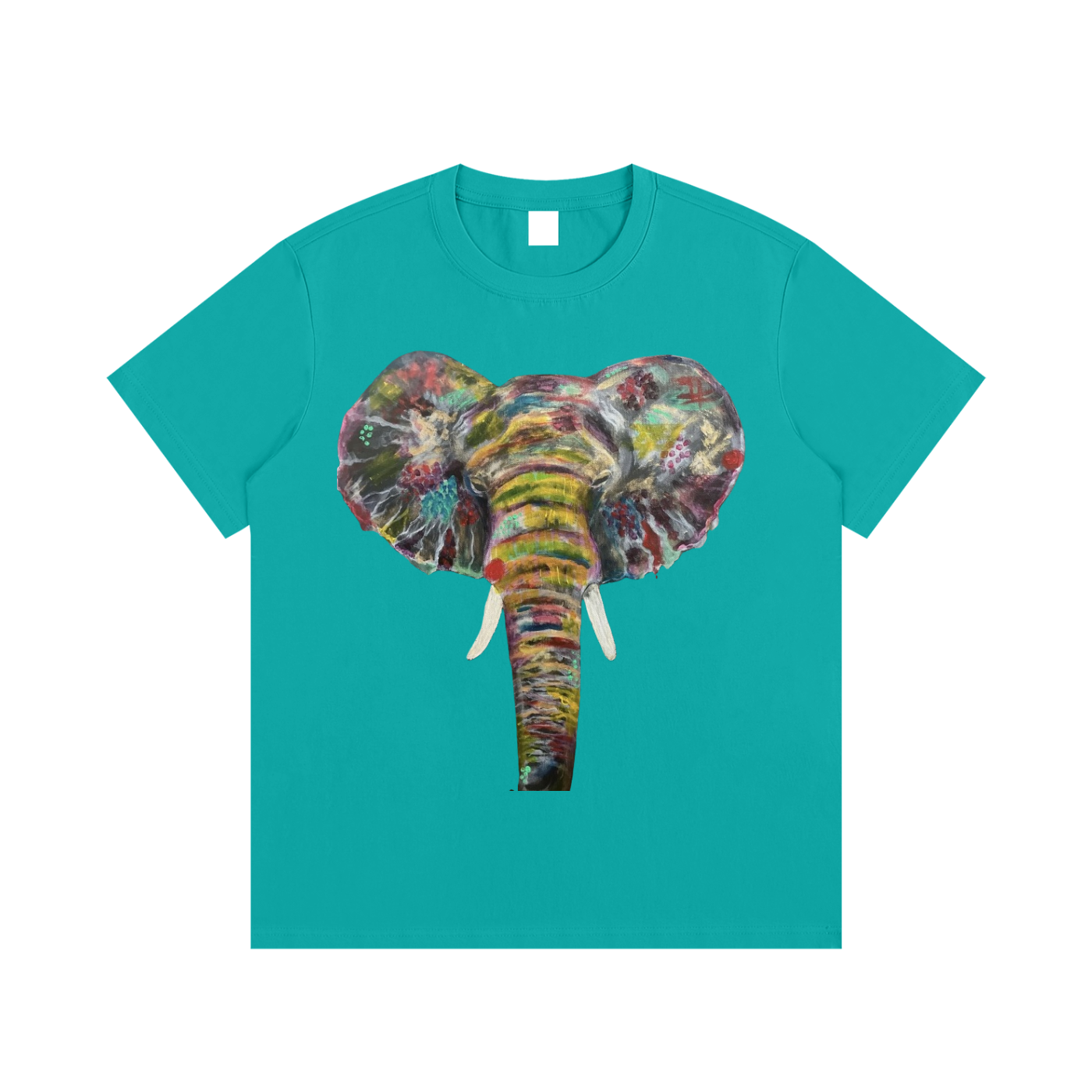 Original painted Elephant Essential Cotton T-Shirt