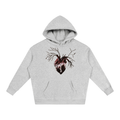 Original heart painting Oversize Fleeced Hoodie