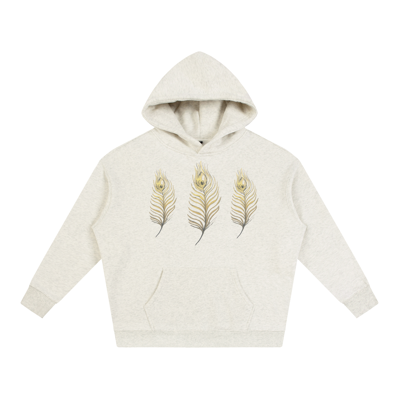 Feather Oversize Fleeced Hoodie