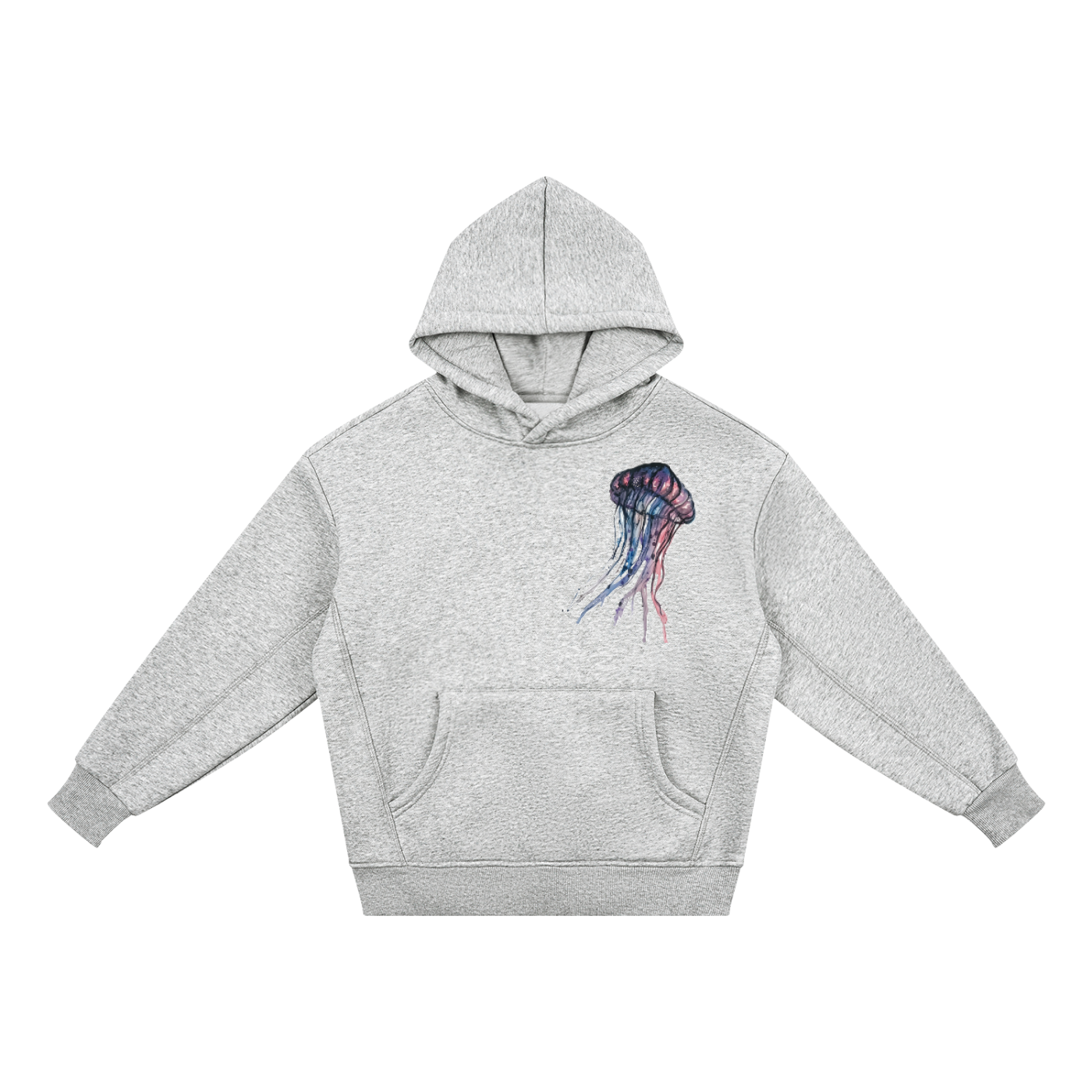 Original Watercolor Jellyfish Kids' Fleece Hoodie