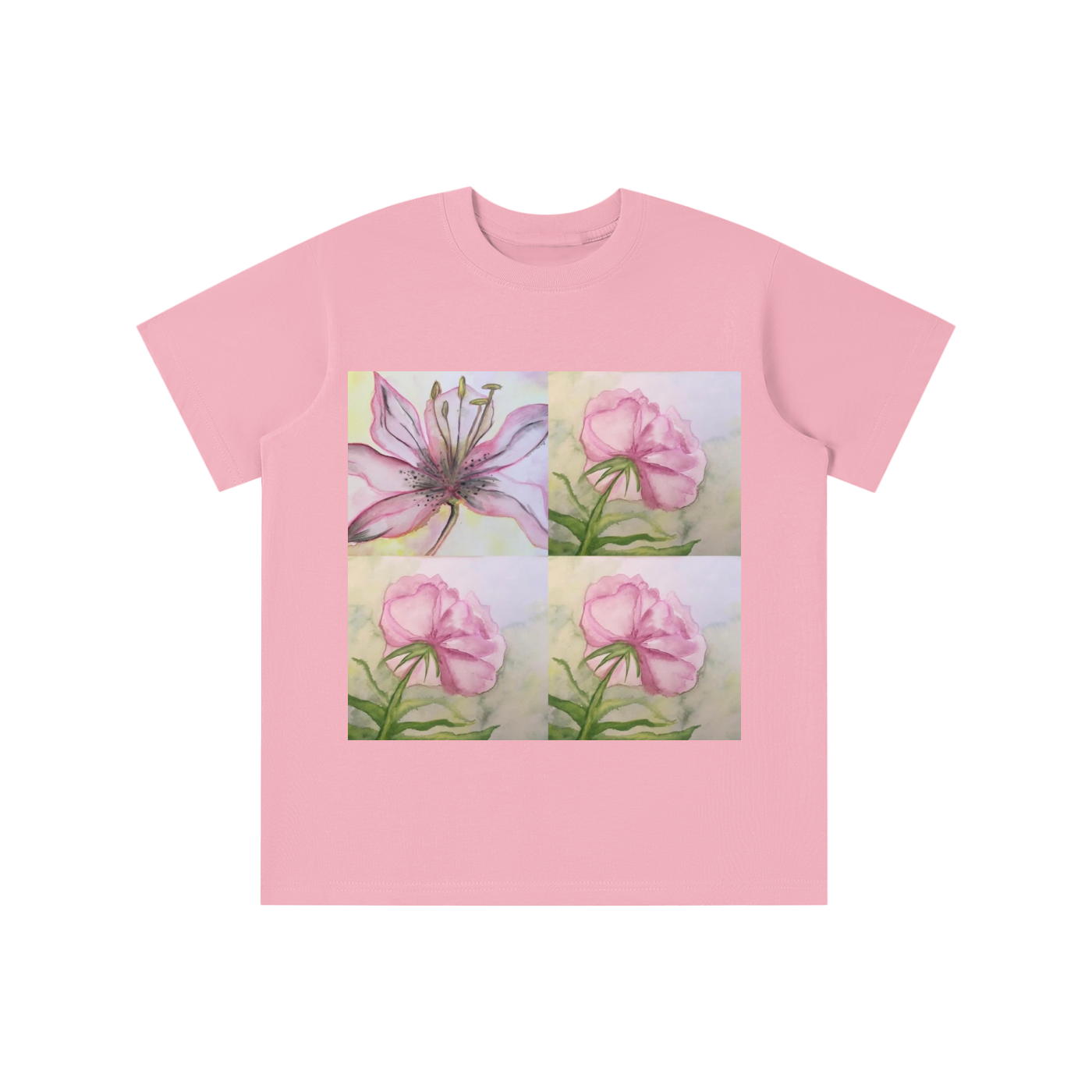 Original Floral Water Color Kids' T-shirt