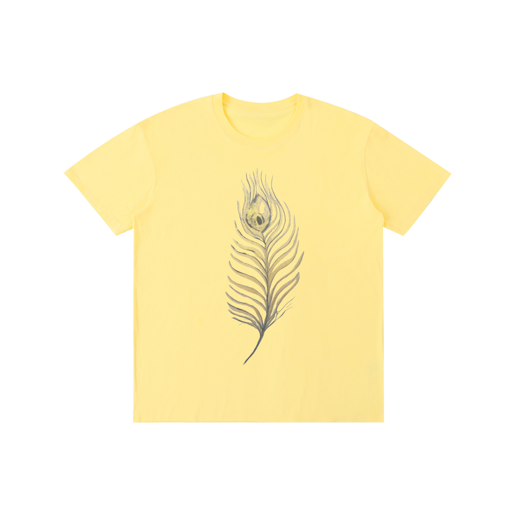 Original Peacock Feather Cotton Unisex T-Shirt