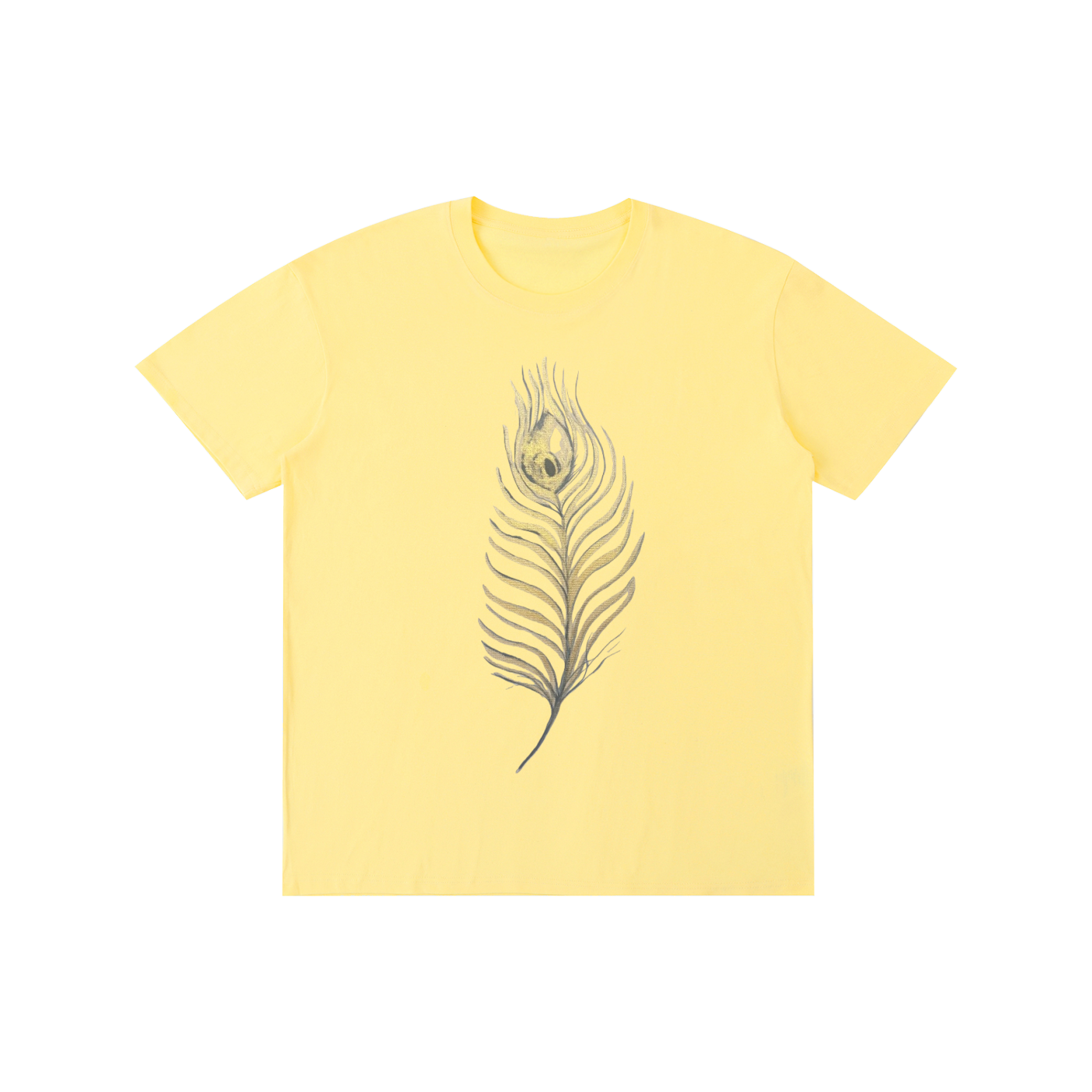 Original Peacock Feather Cotton Unisex T-Shirt
