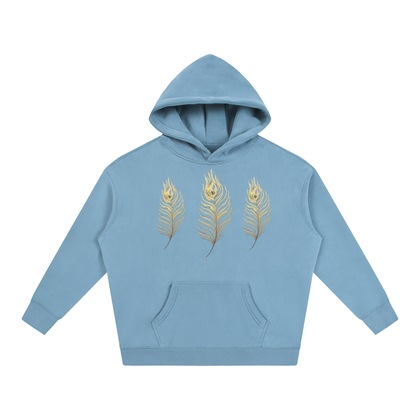 Feather Oversize Fleeced Hoodie