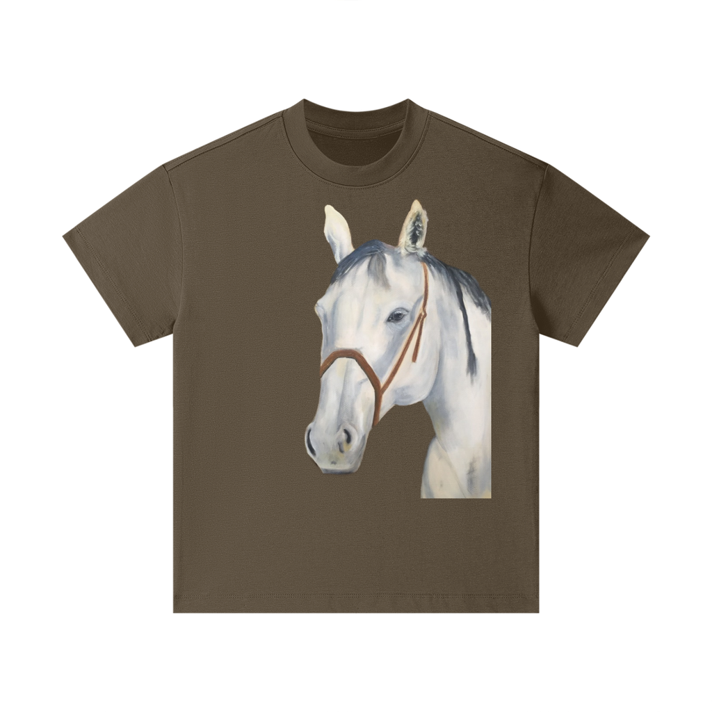 Original Horse Painting Cotton Kids' T-Shirt
