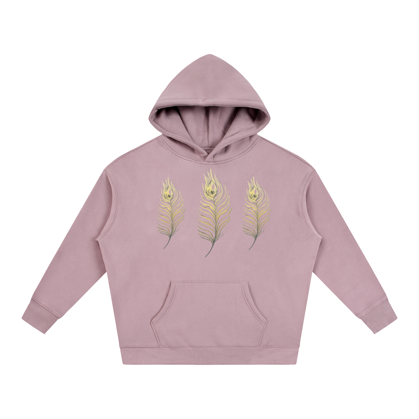 Feather Oversize Fleeced Hoodie