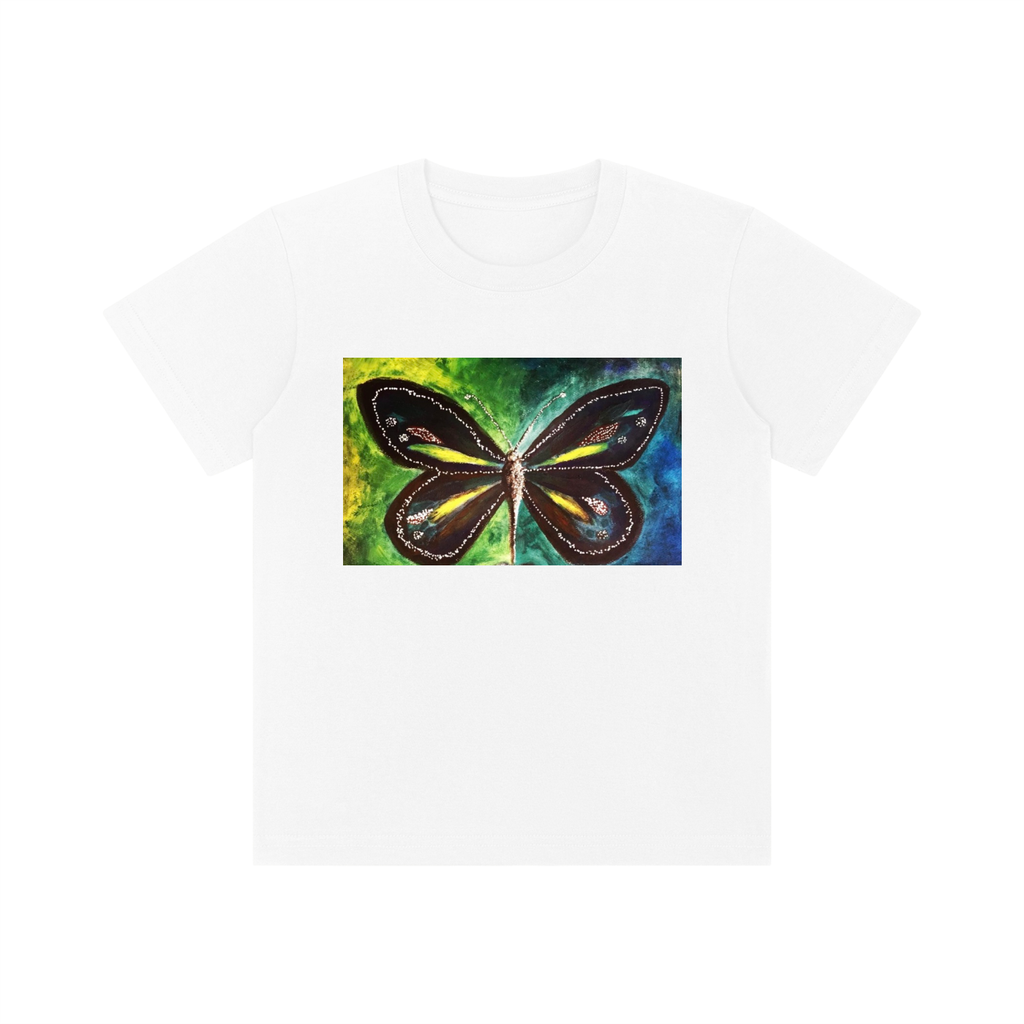 Original Butterfly Painting Kid's Crewneck T-Shirt