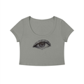 Original Eye Sketch Women's Slim Crop T-Shirt