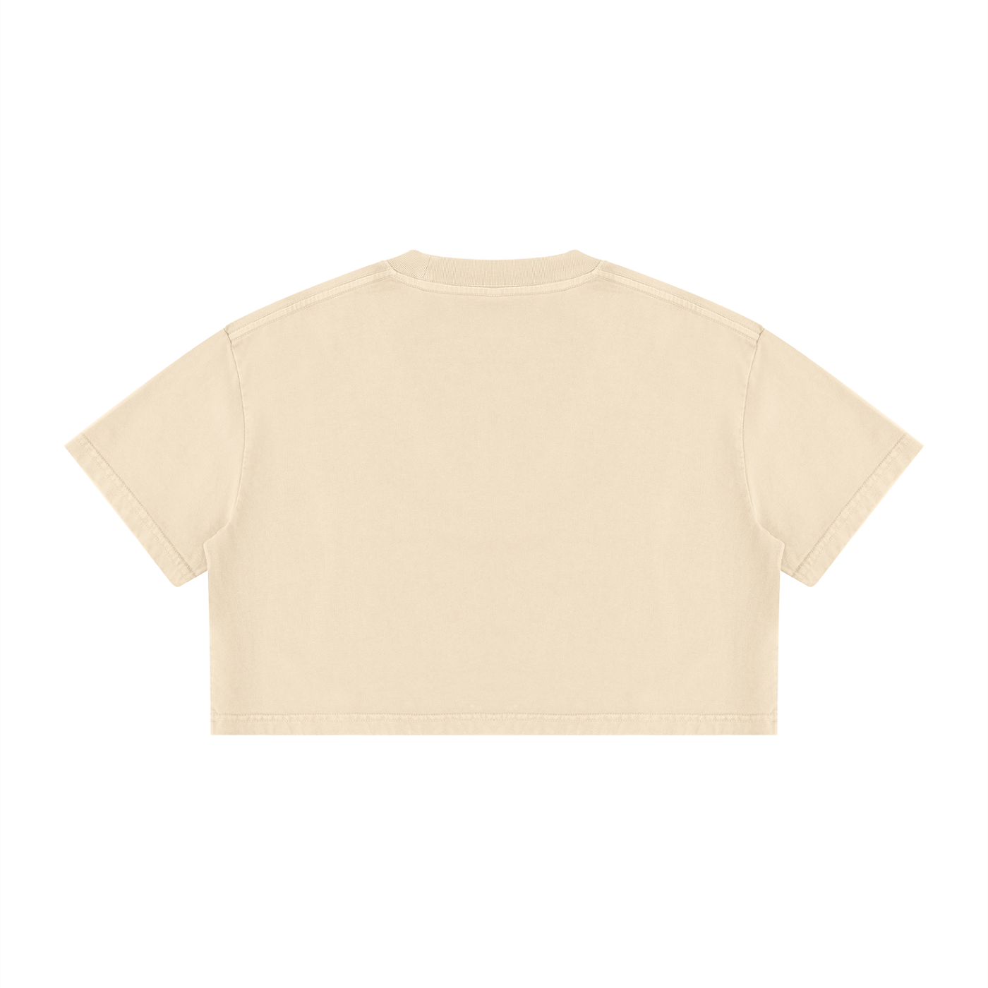 Original woman sketched Women's Mineral Wash Cotton Crop T-Shirt