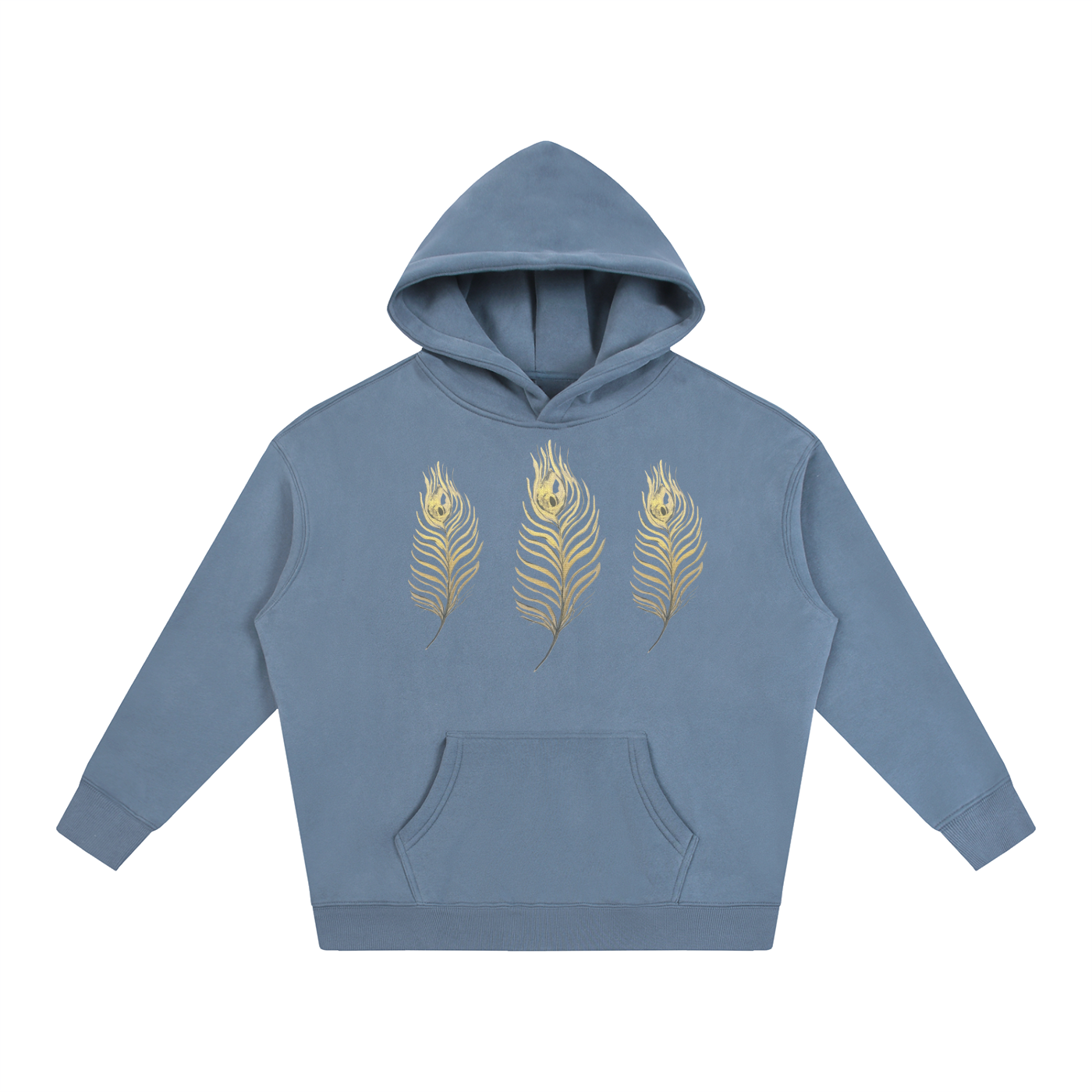 Feather Oversize Fleeced Hoodie