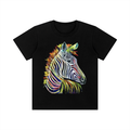 Original Zebra Painting Crewneck T-Shirt