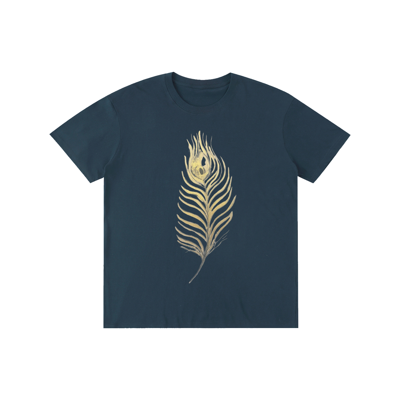 Original Peacock Feather Cotton Unisex T-Shirt