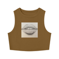 Original Lip Sketch Women's Tight Crop Tank Top