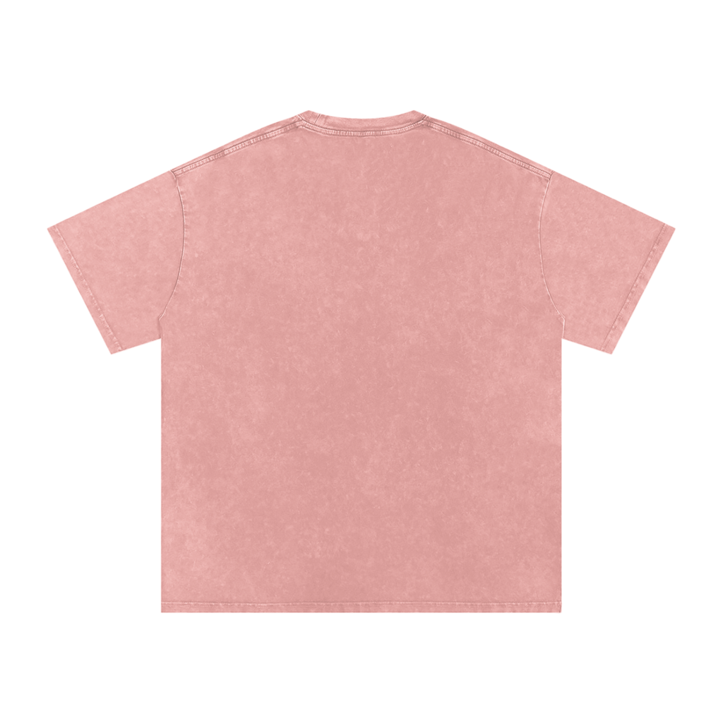 Original Watercolor Woman Snow Washed Cotton T-Shirt