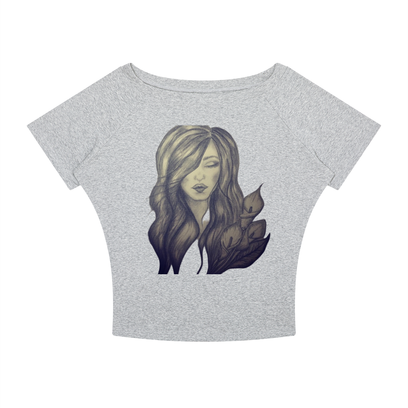 Original Woman Sketch Women’s Boatneck T-Shirt