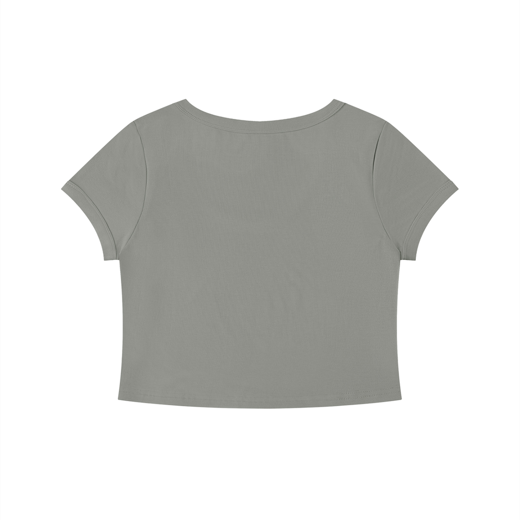Original Eye Sketch Women's Slim Crop T-Shirt
