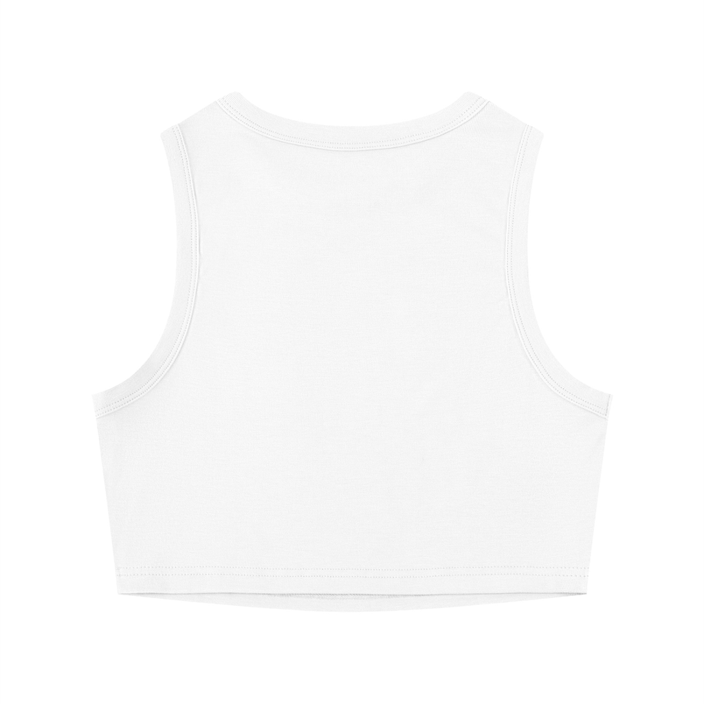 Original Butterfly Painting Women's Crop Tank Top
